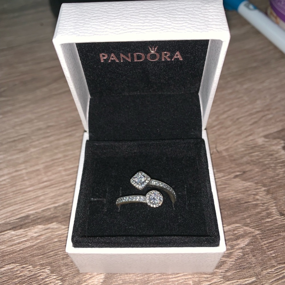 !NEW! Pandora Abstract Elegance Ring 8.5!!